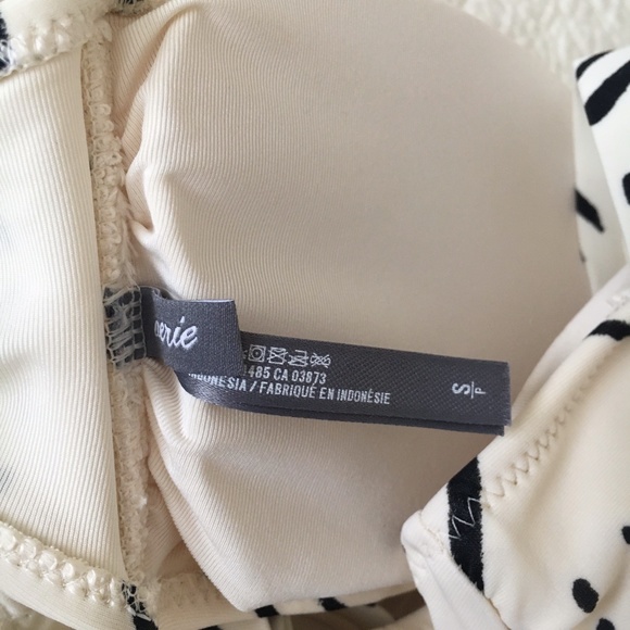 American Eagle Aerie Henley Bandeau Bikini Natural Print XS/S Swimsuit Set - Picture 12 of 16